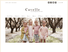 Tablet Screenshot of cavellekids.com